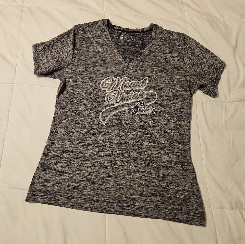 Womens V-neck Dri Fit Graphic T-Shirt